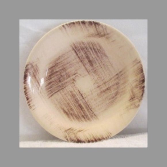 2-Vint Barkwood Vernonware Bread Plates 1950’s 6" California USA Potter - Picture 4 of 4